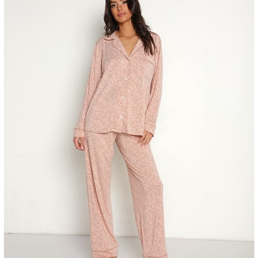 Eberjey Pink Cozy Pajama Set Intimates & Sleepwear